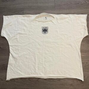 Yeezy Gosha Vultures Boxy T-Shirt White Size 3 Kanye West Double Headed Eagle
